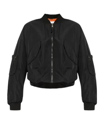 LACOSTE EMBROIDERED BOMBER JACKET