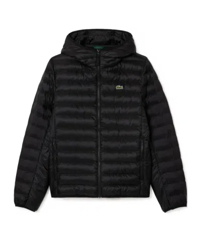 Lacoste Long-sleeved Cotton Clothes In Black