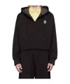 Lacoste Long-sleeved Hooded Sweatshirt In Brown