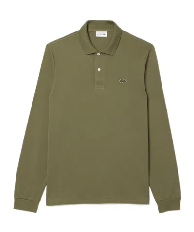 Lacoste Long-sleeved Polo Shirt In Green
