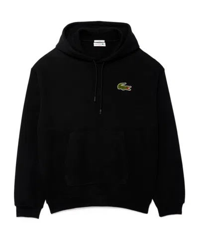 Lacoste Long-sleeved Sweater In Black