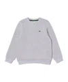 Lacoste New Cotton Crew Knit Ah1985 In Gray