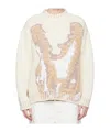 Lacoste Long-sleeved Sweater In Neutral