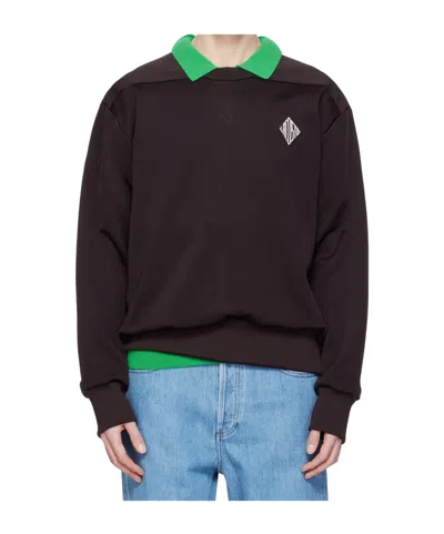 Lacoste Long-sleeved Sweatshirt In Black