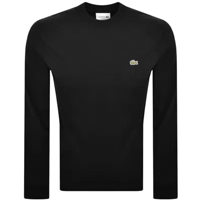Lacoste Long Sleeved T Shirt Black