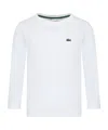 Lacoste White T-shirt For Boy With Crocodile In White