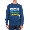 Lacoste Long Sleeves Pull Over Sweater In Blue