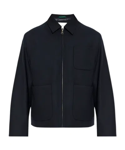 Lacoste Long-sleeved Casual Jacket In Black