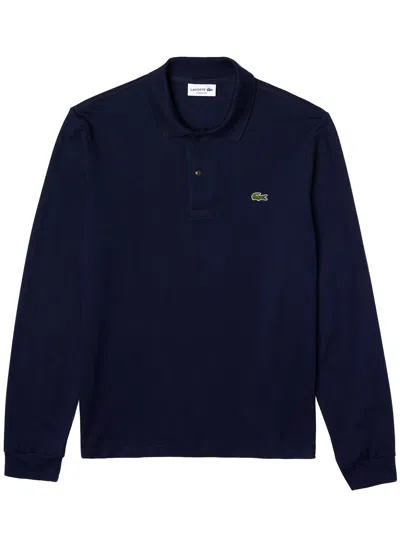 Lacoste Long-sleeved L.12.12 Original Polo In Blue