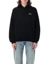 Lacoste Unisex Loose Fit Badge Accent Hoodie - Xs