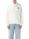 Lacoste Croco Hoodie Featuring Kangaroo Pocket