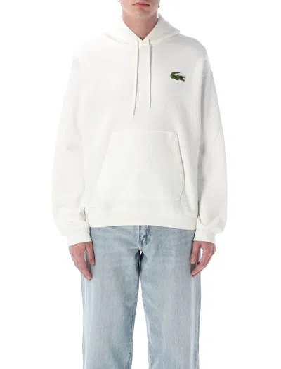 LACOSTE LOOSE FIT BADGE ACCENT HOODIE