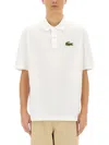 Lacoste Loose Fit Pique Polo Shirt In White