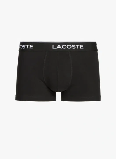 Lacoste Lot De 3 Boxers En Coton In Multi