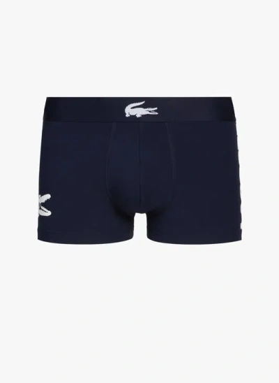 Lacoste Lot De 3 Boxers En Coton In Blue