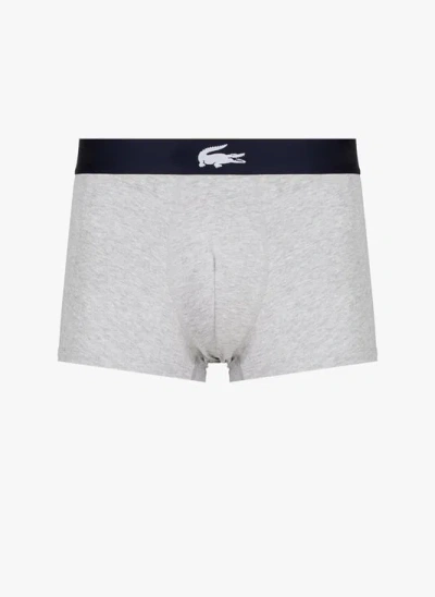 Lacoste Lot De 3 Boxers En Coton In White