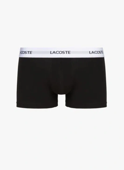 Lacoste Lot De 3 Boxers In Black