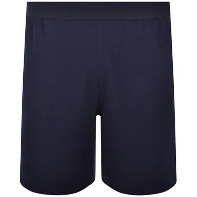 Lacoste Lounge Waffle Shorts Navy In Blue