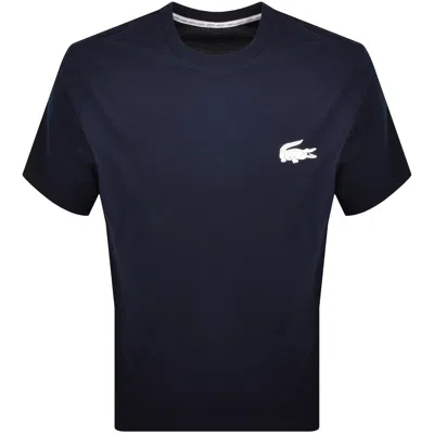 Lacoste Loungewear Logo T Shirt Navy In Blue