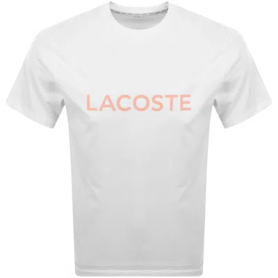 Lacoste Loungewear Logo T Shirt White