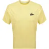 Lacoste Loungewear Logo T Shirt Yellow In Orange