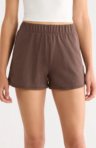 Lacoste Loungewear Sleep Shorts In Brown