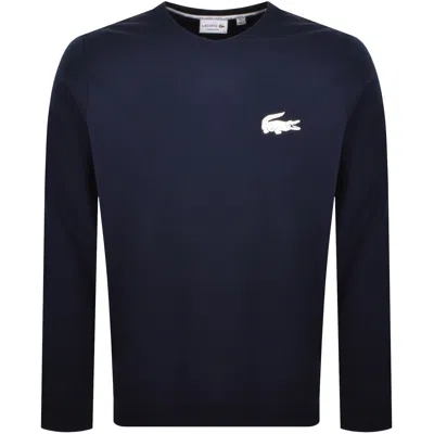 Lacoste Loungewear Sweatshirt In Blue