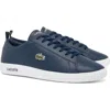 Lacoste Carnaby Pro Leather Sneakers In 092 Nvy/wht