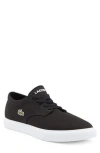 Lacoste Low Top Sneaker In Black/white