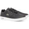 Lacoste Low Top Court Sneaker In Black/white