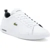 Lacoste Low Top Sneaker In White/dark Green