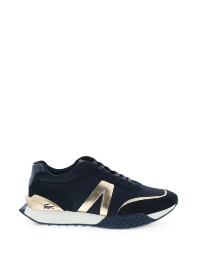 Lacoste L-spin Deluxe Lace-up Sneakers In Black