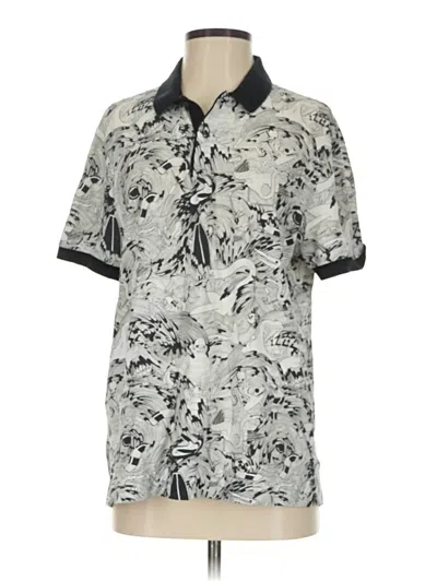 Pre-owned Lacoste Lve Kimono In Gray