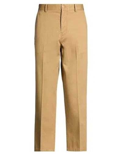 Lacoste Lve Lacoste L!ve Man Pants Sand Size 34 Cotton In Gold