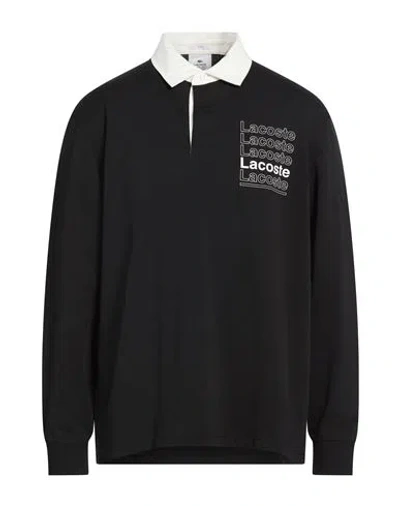Lacoste Lve Lacoste L!ve Man Polo Shirt Black Size L Cotton