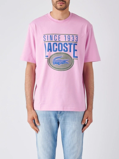 Lacoste Maglietta M/c T-shirt In Rosa
