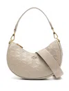 Lacoste Maheki Half Moon Crossbody Bag In Neutrals