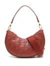 Lacoste Maheki Half Moon Crossbody Bag In Red