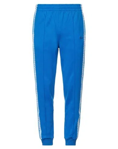 Lacoste Man Pants Azure Size 34 Polyester, Elastane In Blue