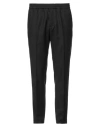 Lacoste Man Pants Black Size 2 Polyester, Wool, Elastane In Black
