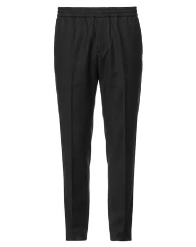 Lacoste Man Pants Black Size 2 Polyester, Wool, Elastane