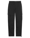 Lacoste Man Pants Black Size 6 Polyester In Black