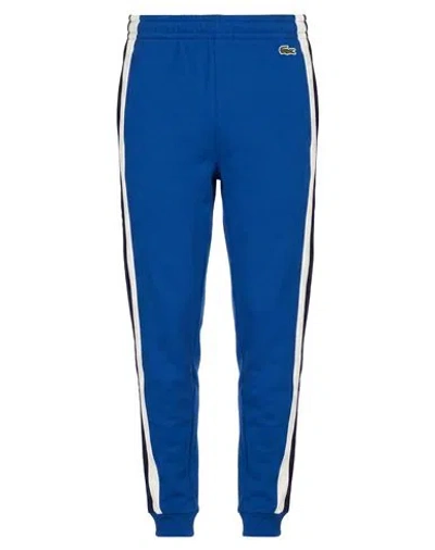 Lacoste Man Pants Bright Blue Size 2 Cotton, Polyester, Elastane