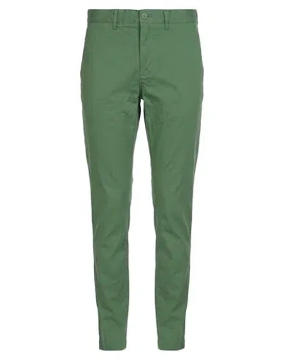 Lacoste Man Pants Green Size 42w-34l Cotton, Elastane In Gray