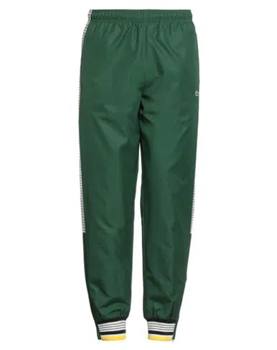 Lacoste Man Pants Green Size 6 Polyester, Acrylic, Elastane