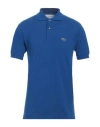 Lacoste Man Polo Shirt Bright Blue Size 5 Cotton