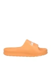 Lacoste Man Sandals Apricot Size 9 Rubber In Orange