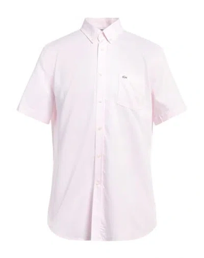 Lacoste Man Shirt Light Pink Size 16 ½ Cotton