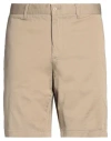 Lacoste Slim-cut Chino Shorts In Beige