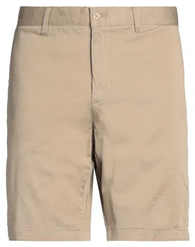Lacoste Slim-cut Chino Shorts In Beige